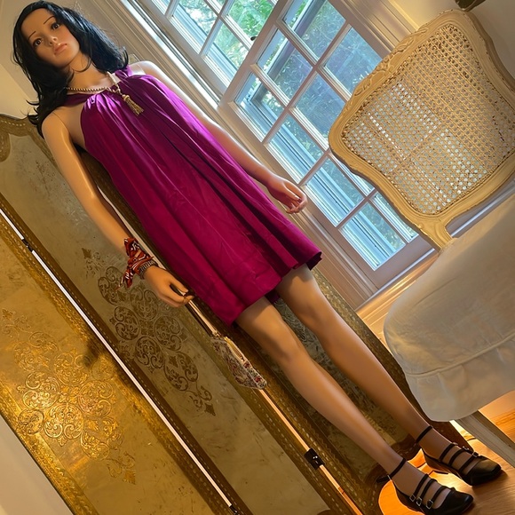 100% silk “Banana Republic “ vintage dress in SIZE M. - Picture 15 of 16